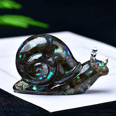 Resin Snail Display Decoration PW-WG2AB12-07-1