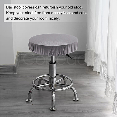 Fiber Stretch Round Bar Stool Covers AJEW-WH0307-33B-1