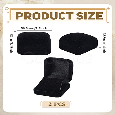 2Pcs Velvet Badge Storage Boxes CON-LP0001-88A-1