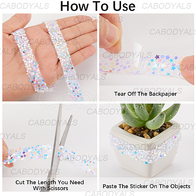 5M Rhinestone Ribbon OCOR-CY0002-01B-1