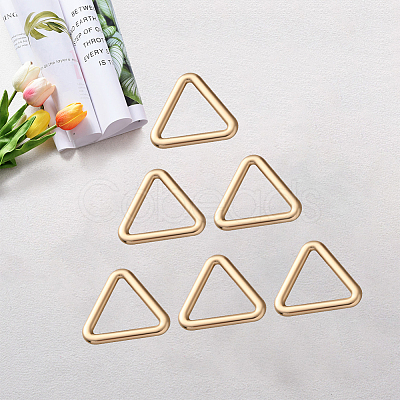 20Pcs Triangle Alloy Linking Rings FIND-CY0001-17G-1