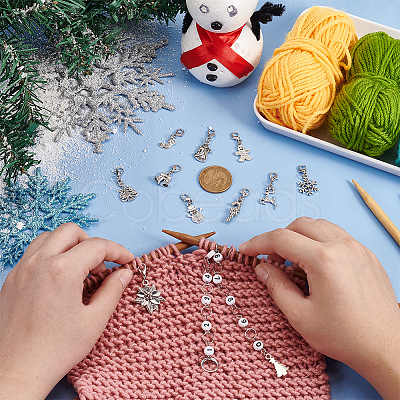 DIY Christmas Knitting Tool Sets HJEW-BC00022-1