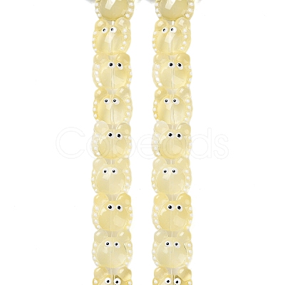 Transparent Glass Beads Strands LAMP-L078-010H-1