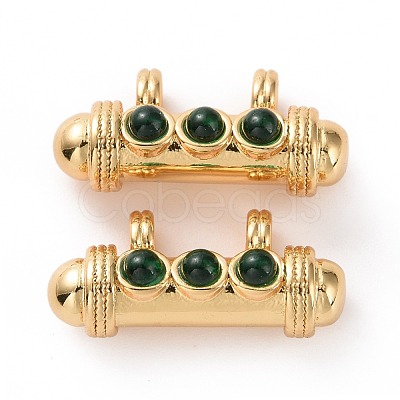 Brass Micro Pave Cubic Zirconia Pendants FIND-A012-01G-D-1