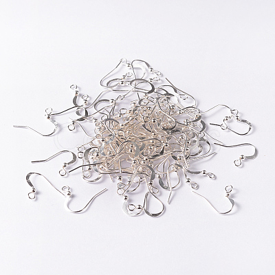 Brass French Earring Hooks KK-Q369-S-1