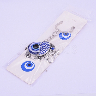 Evil Eye Key Chain KEYC-WH0017-03-1