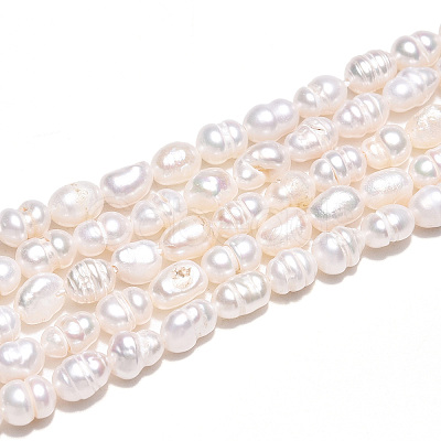 Natural Cultured Freshwater Pearl Beads Strands PEAR-N012-02N-1