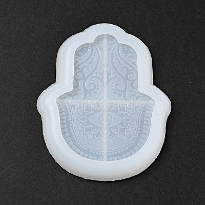 DIY Hamsa Hand Tray Plate Silicone Molds DIY-P070-E01-1