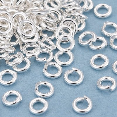 Rack Plating Brass Open Jump Rings KK-O139-18K-S-1
