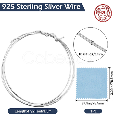 1.5M Dead Soft 925 Sterling Silver Wire STER-BBC0008-84-1