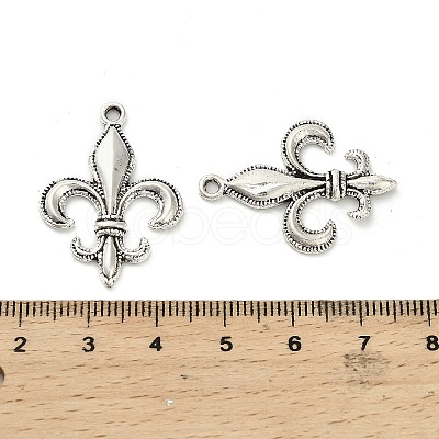 Lily Symbol Tibetan Style Alloy Pendants PALLOY-E776-01AS-01-1