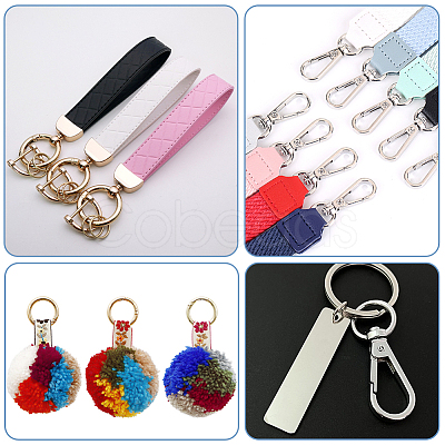 DIY Keychain Clasp Findings Kits DIY-SP0003-46-1
