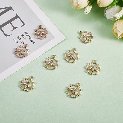 Brass Micro Pave Cubic Zirconia Pendants FIND-SZ0002-62-1