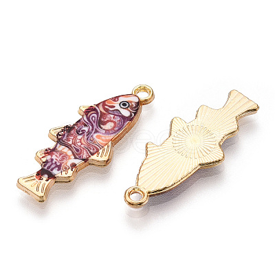 Alloy Enamel Pendants FIND-C037-16G-05-1-1