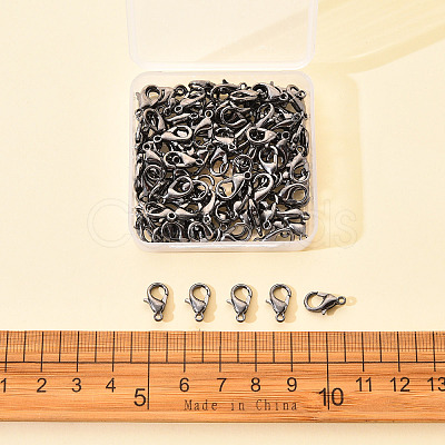 Zinc Alloy Lobster Claw Clasps PALLOY-YW0001-12B-1