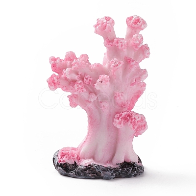 Resin Imitation Coral Ornaments DJEW-G026-04B-1
