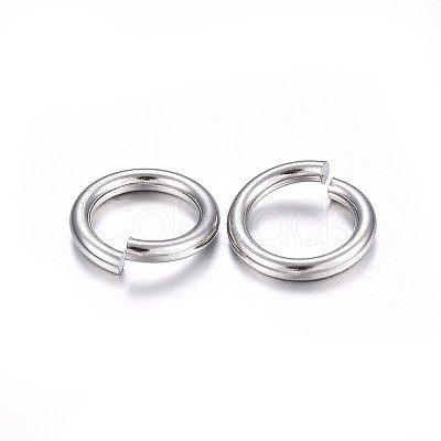 Tarnish Resistant 304 Stainless Steel Open Jump Rings STAS-F174-12P-1