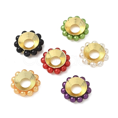Brass European Beads KK-K293-49G-1