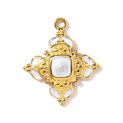 304 Stainless Steel Enamel Pendants STAS-OY002-33G-1