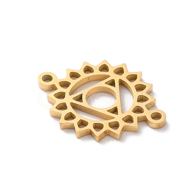 304 Stainless Steel Hollow Chakra Links STAS-S149-05G-1