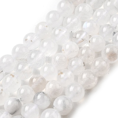 Natural Rainbow Moonstone Beads Strands G-D340-A01-8mm-1
