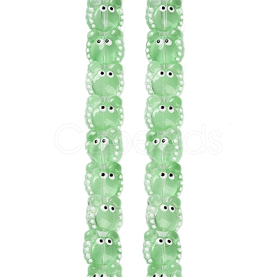 Transparent Glass Beads Strands LAMP-L078-010G-1