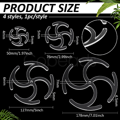 Acrylic Plant Supports FIND-WH0172-86B-1