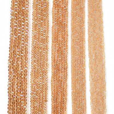 Electroplate Glass Beads Strands EGLA-A044-T4mm-B23-1