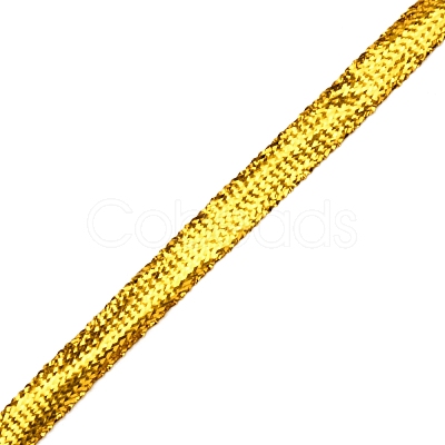 Metallic Polyester Ribbon OCOR-WH0069-02-1