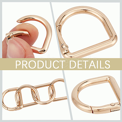 12Pcs Alloy Spring Gate Rings FIND-CN0002-49KCG-1