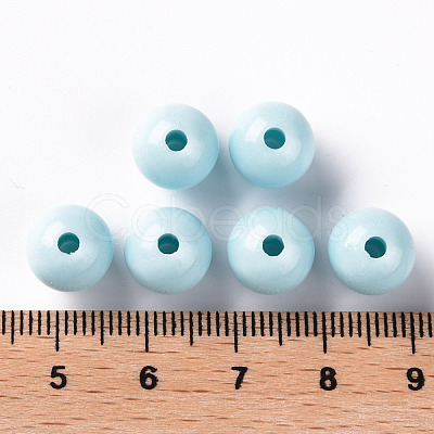 Opaque Acrylic Beads MACR-S370-C10mm-A07-1