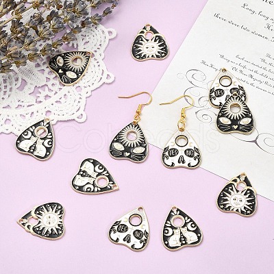 12Pcs 4 Styles Alloy Pendants ENAM-YW0006-41-1