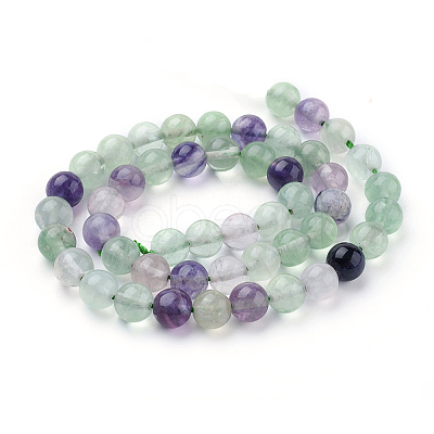 Natural Fluorite Beads Strands X-G-E112-4mm-18-1