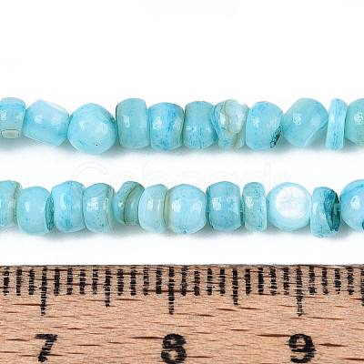 Natural Freshwater Shell Dyed Beads Strands SHEL-T020-29A-02-1
