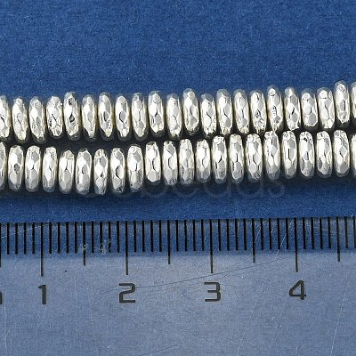 Electroplated Synthetic Non-Magnetic Hematite Beads Strands G-H020-E01-04-1