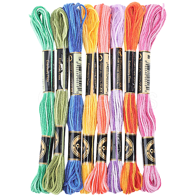8 Skeins 8 Colors Polyester Sewing Thread OCOR-WH20074-09H-1