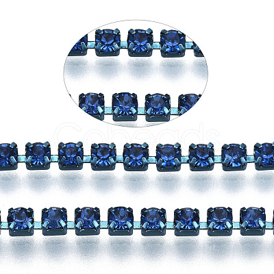 Electrophoresis Iron Rhinestone Strass Chains CHC-Q009-SS6.5-B11-1