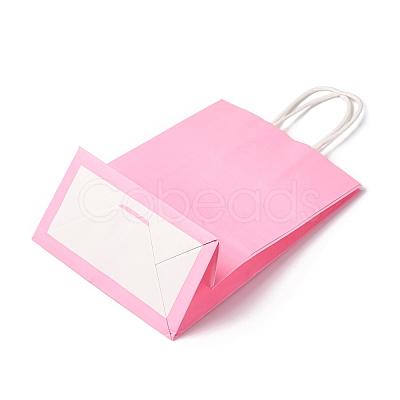 Rectangle Kraft Paper Gift Tote Bags CARB-XCP0001-04-1