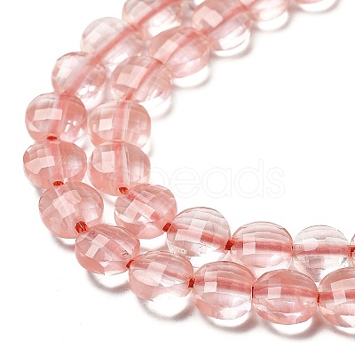 Cherry Quartz Glass Beads Strands G-C179-A6mm-16-1