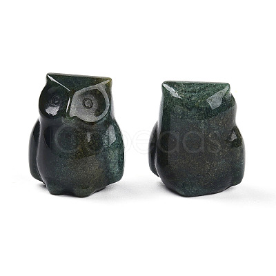 Natural Indian Agate Owl Display Decorations G-N345-04E-1