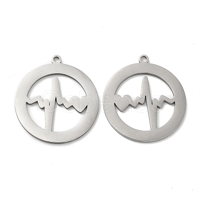 Non-Tarnish 201 Stainless Steel Pendants STAS-Q216-05P-1
