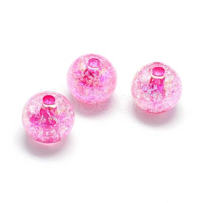 Crackle Style Acrylic Beads MACR-S825-18mm-1