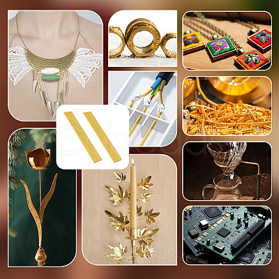 2Pcs Brass Sheets DIY-OC0013-55B-1