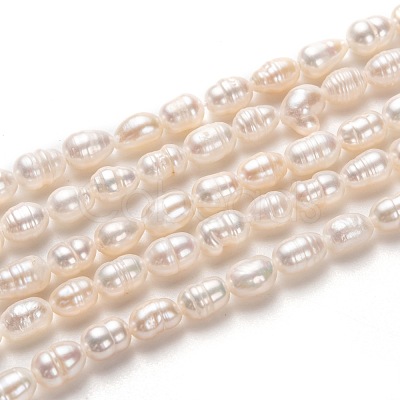 Natural Cultured Freshwater Pearl Beads Strands PEAR-J005-60-1