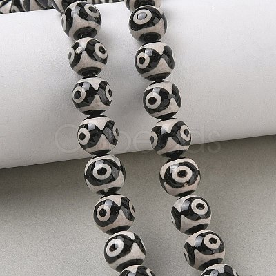 Tibetan Style dZi Beads Strands GG-CBA3DA1-06-1
