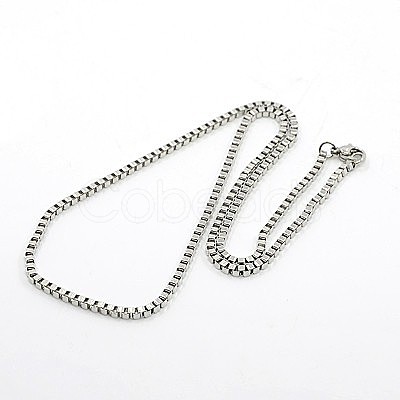 Tarnish Resistant 304 Stainless Steel Necklaces NJEW-F027-41-2.5mm-1