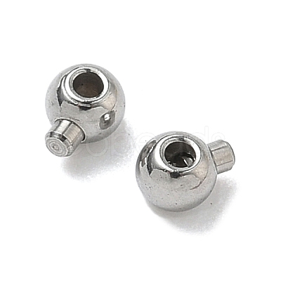 304 Stainless Steel Crimp Beads X-STAS-G361-02P-1