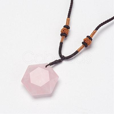 Natural & Synthetic Mixed Stone Pendant Necklaces NJEW-P157-1
