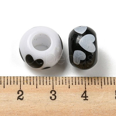 Printed Acrylic Beads OACR-E031-04B-1