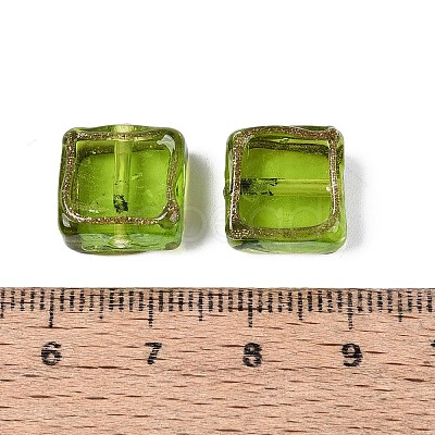 Handmade Gold Sand Lampwork Beads LAMP-N041-01F-1